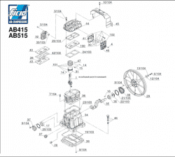 F 1124080199 (4081990000) Комплект прокладок Fiac AB 515