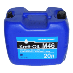 Масло компрессорное KRAFT-OIL M46 20л (минеральное)